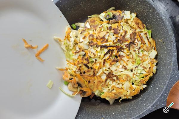 Receita de Panqueca de repolho - Passo 10