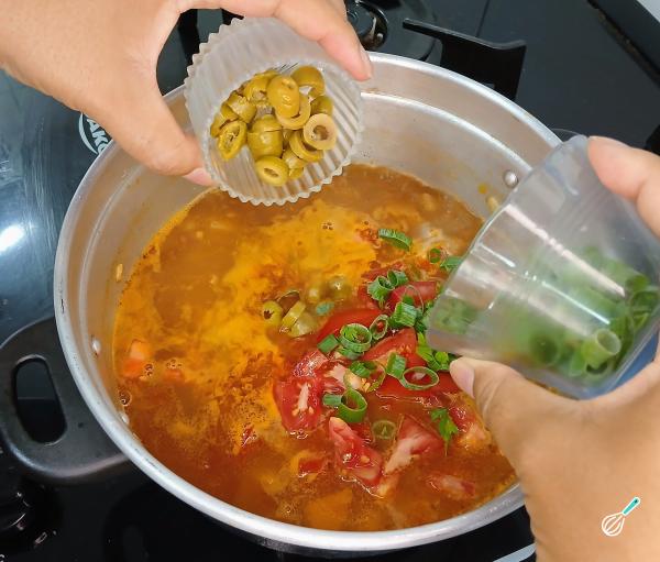 Receita de Feijão com batata e tomate - Passo 7