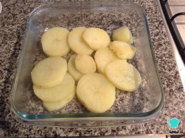 Receita de Batata gratinada com queijo e bacon - Passo 6