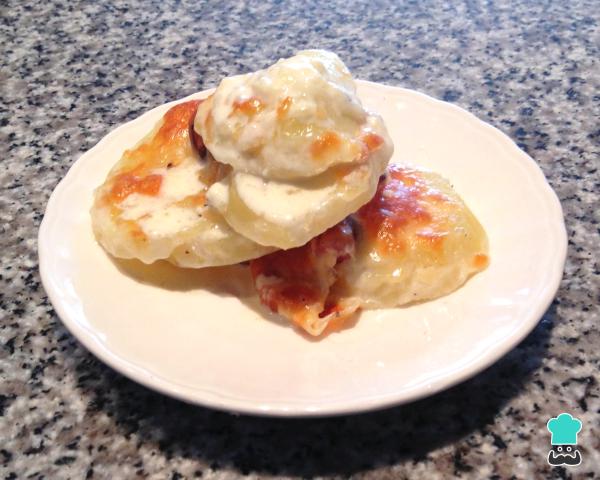 Receita de Batata gratinada com queijo e bacon - Passo 9