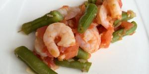 Receita de Salada de vagem com camarão