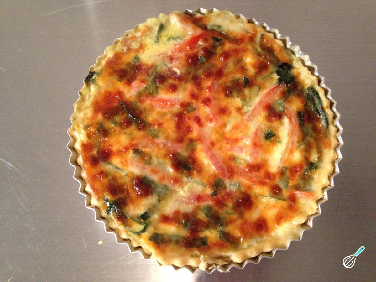 Receita de Torta de espinafre, tomate e queijo