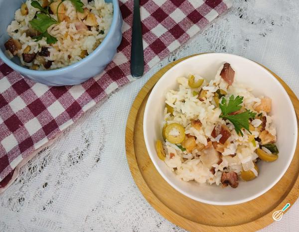 Receita de Arroz com bacon - Passo 6