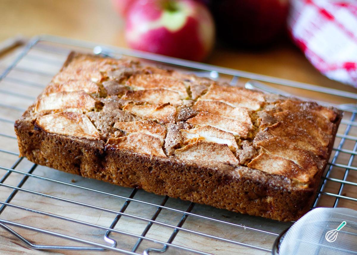 Receita de Bolo de aveia com maçã