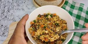 Receita de Arroz de couve-flor low carb