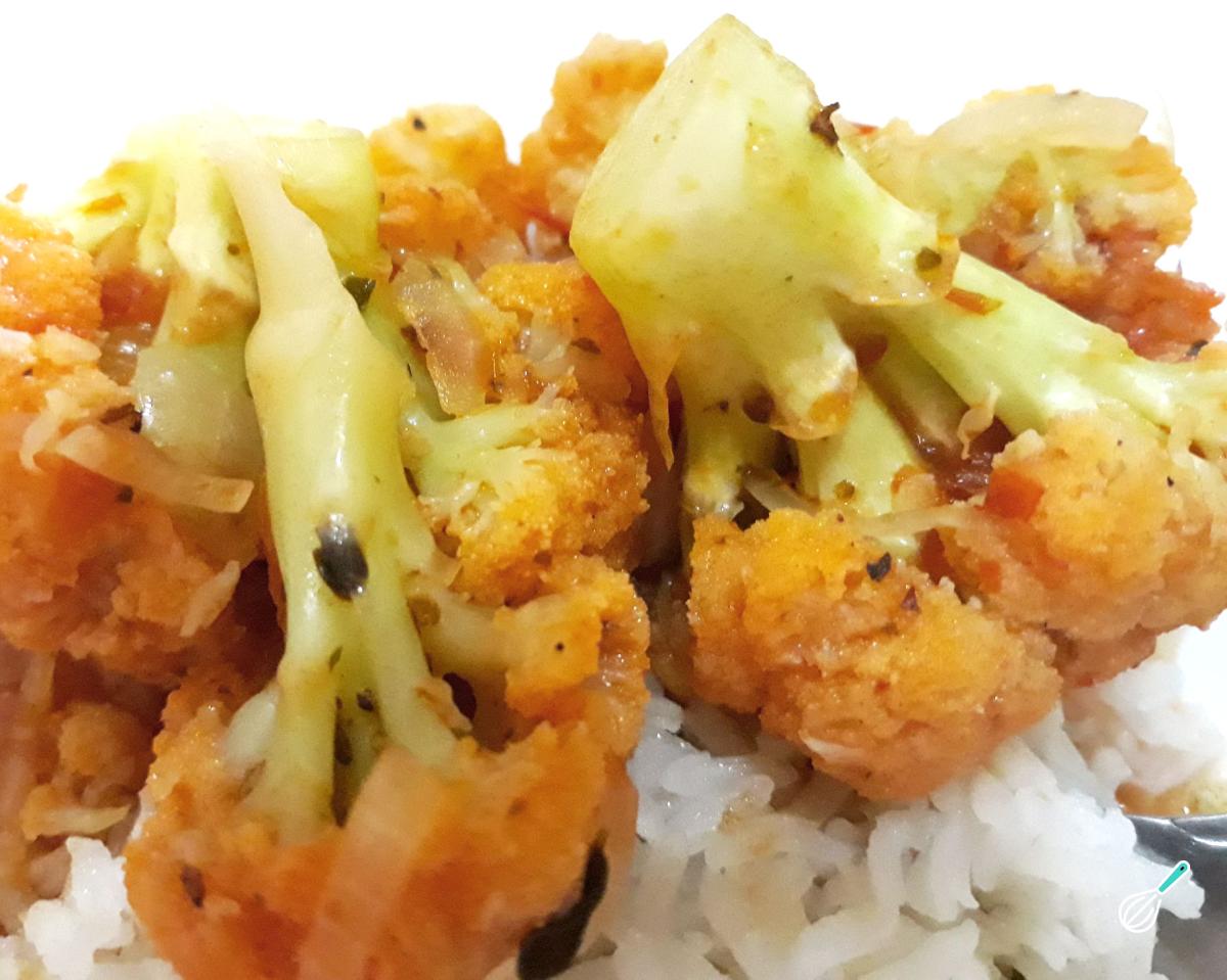 Receita de Couve flor com molho de tomate