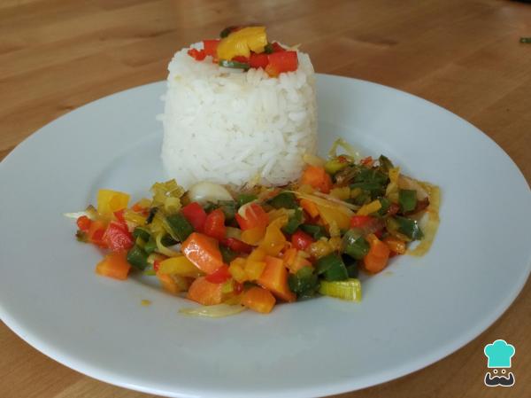 Receita de Arroz basmati com legumes