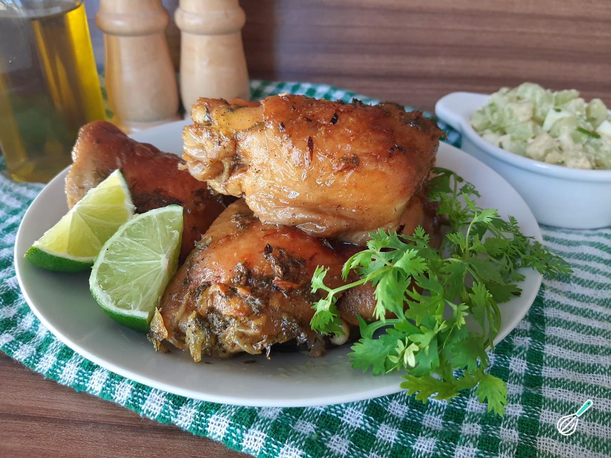 Receita de Frango com coentro e limão