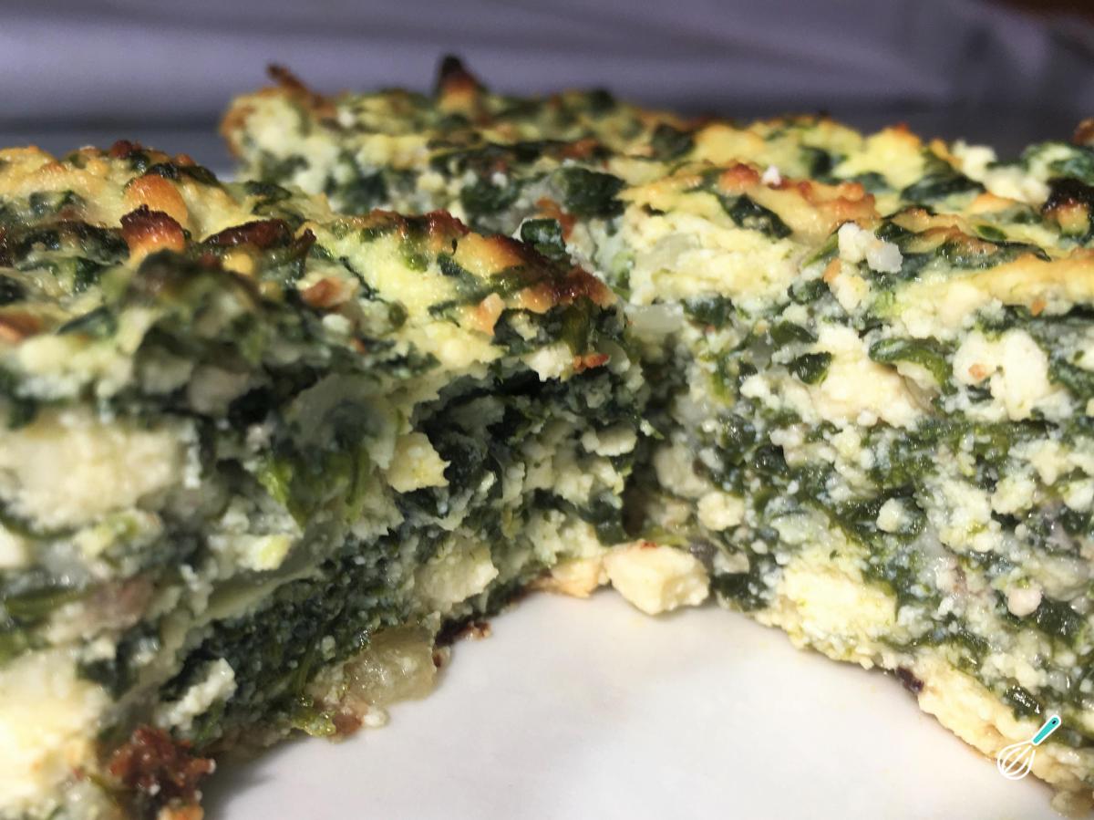 Receita de Torta de espinafre com ricota fit