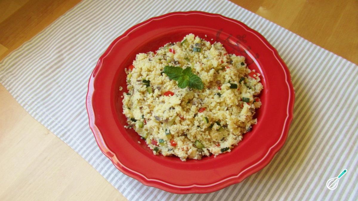 Receita de Cuscuz marroquino com legumes