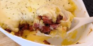 Receita de Escondidinho de mandioca com calabresa