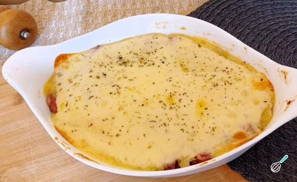 Receita de Escondidinho de mandioca com calabresa - Passo 11