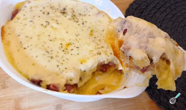 Receita de Escondidinho de mandioca com calabresa - Passo 12