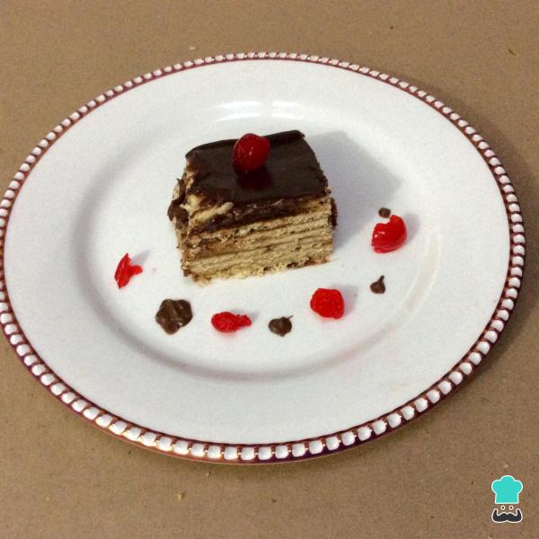 Receita de Pavê de chocolate simples - Passo 5