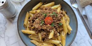 Receita de Macarrão penne com carne moída