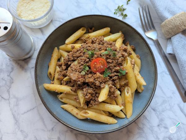 Receita de Macarrão penne com carne moída