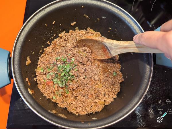 Receita de Macarrão penne com carne moída - Passo 9