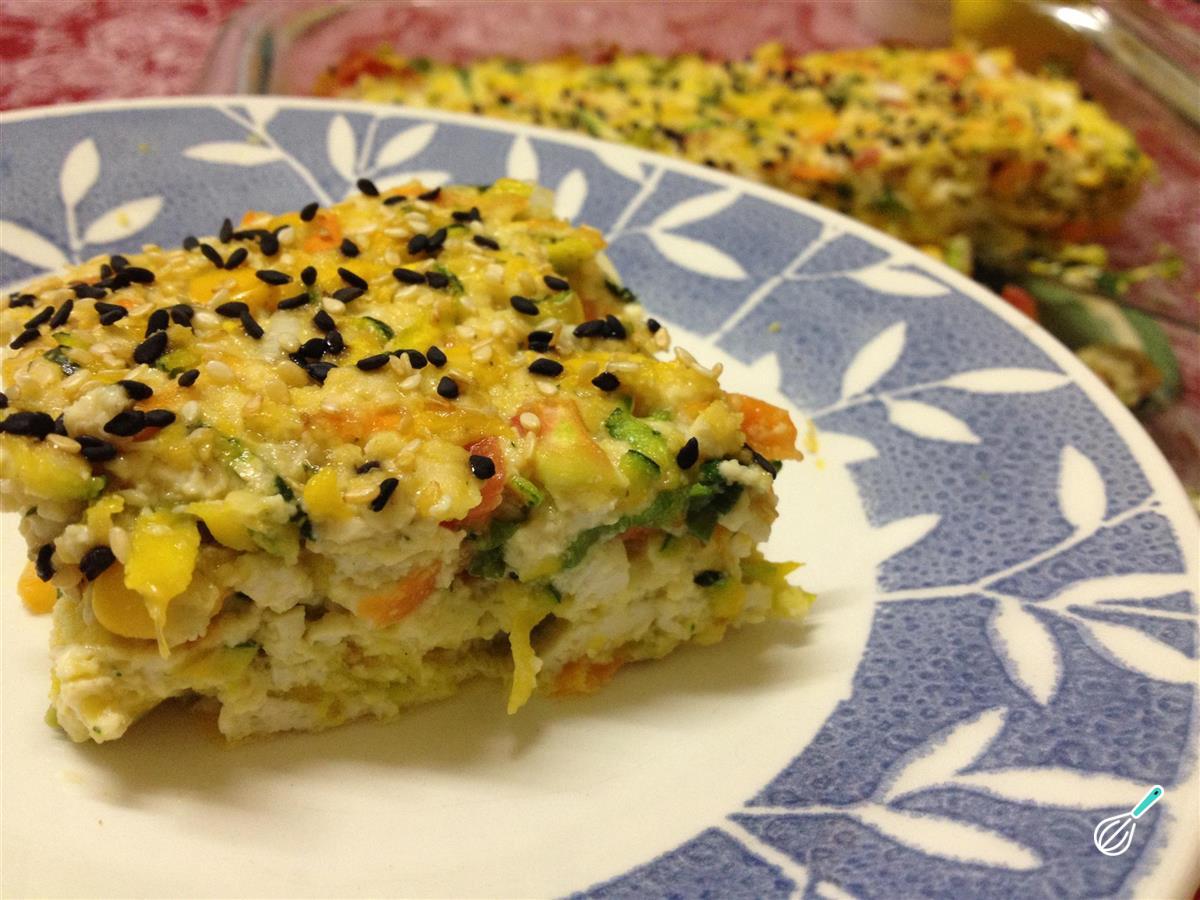Receita de Torta de legumes com tofu