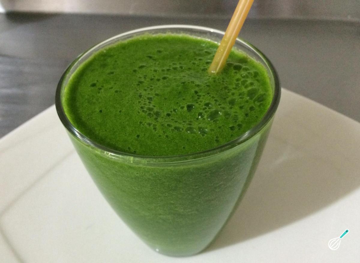 Suco detox de espinafre