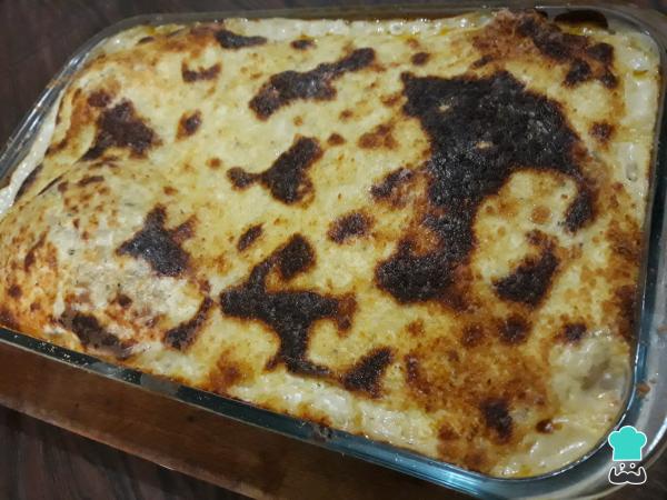Receita de Lasanha de frango ao molho branco - Passo 5