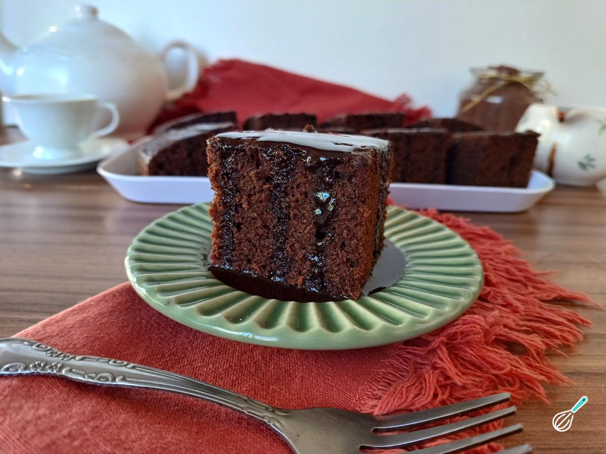 Receita de Bolo de chocolate com água