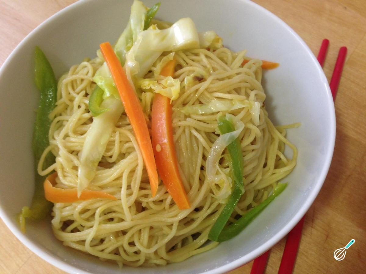 Receita de Miojo com legumes