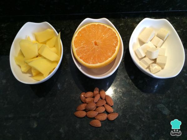 Batido de tofu - Passo 1