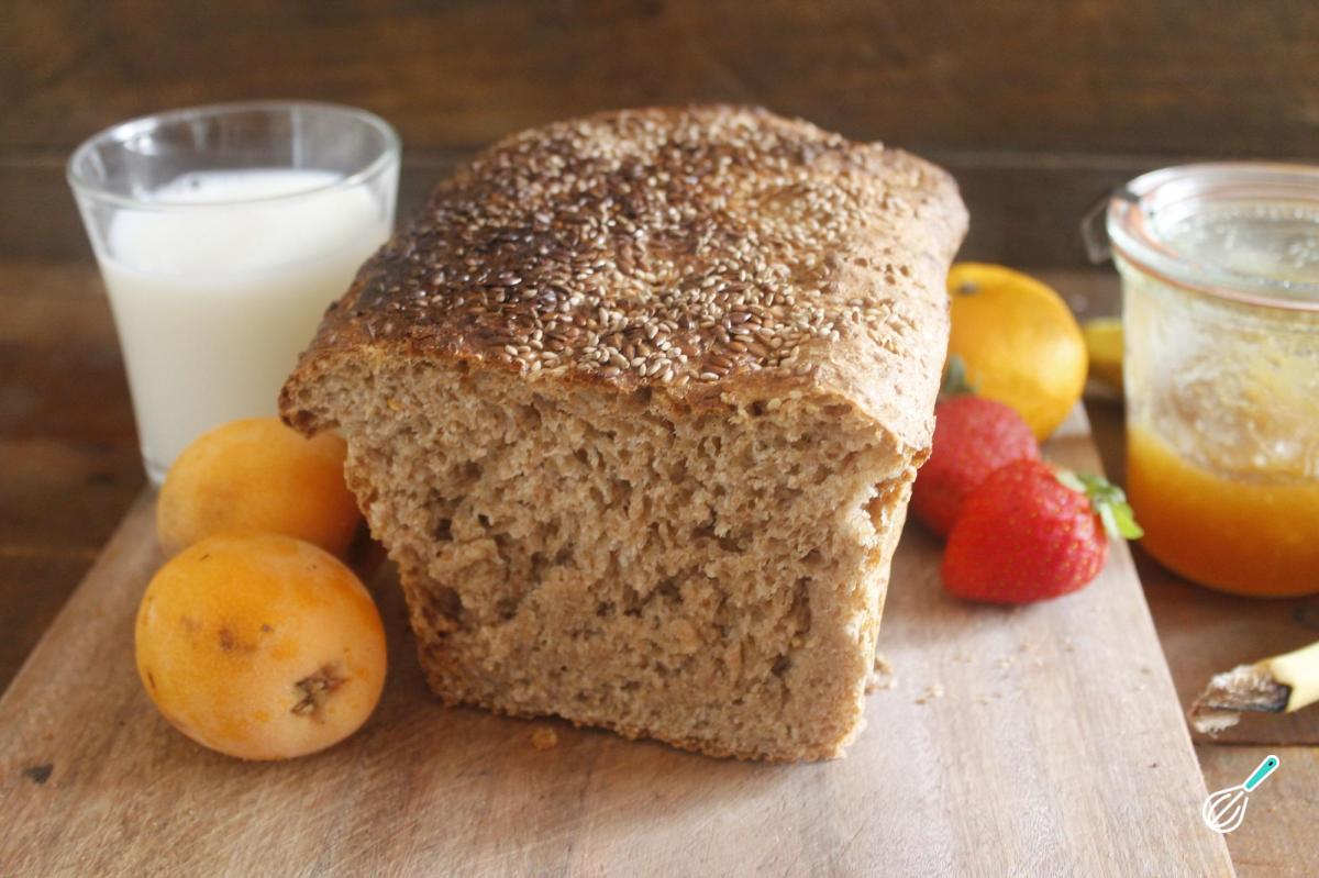 Receita de Pão integral macio e úmido