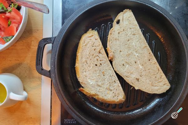 Receita de Bruschetta de tomate e manjericão - Passo 7