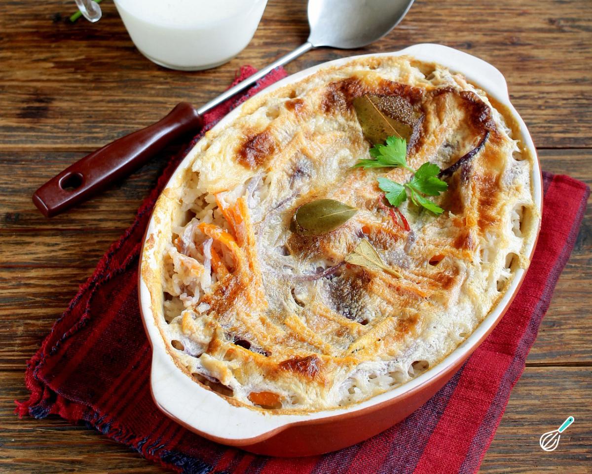 Receita de Arroz de forno para o Natal