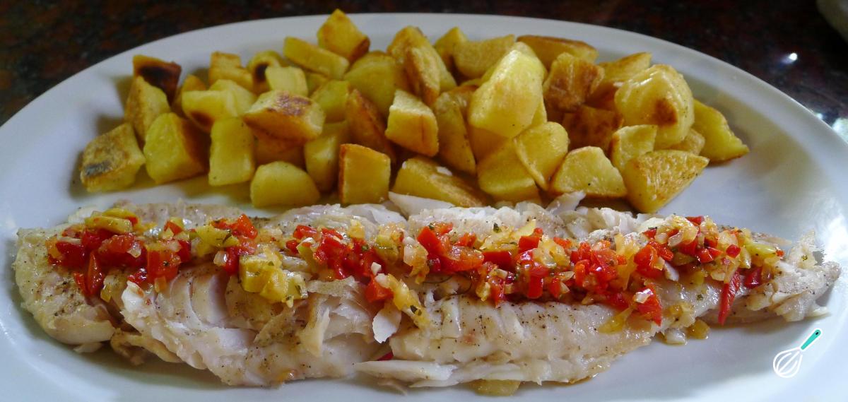 Receita de Peixe assado no forno com batatas