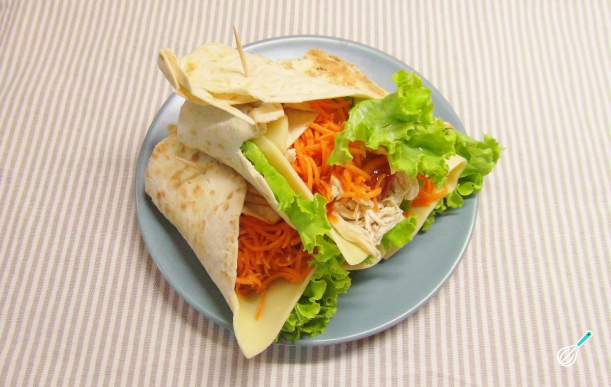 Receita de Burritos mexicanos de frango