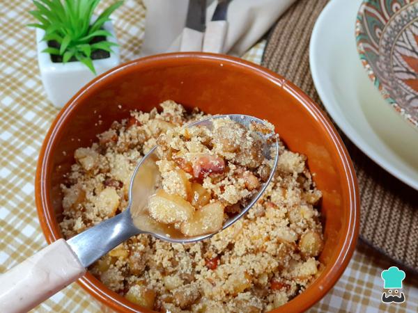 Receita de Farofa de pinhão com bacon e carne moída - Passo 7