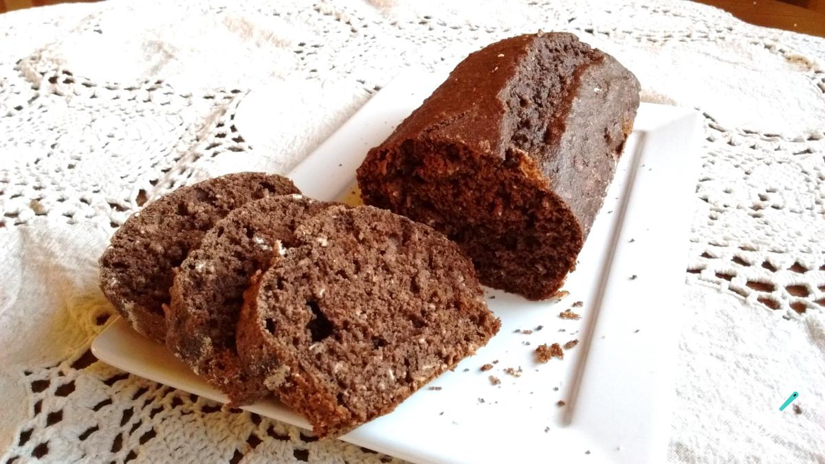 Receita de Bolo de banana com aveia e chocolate