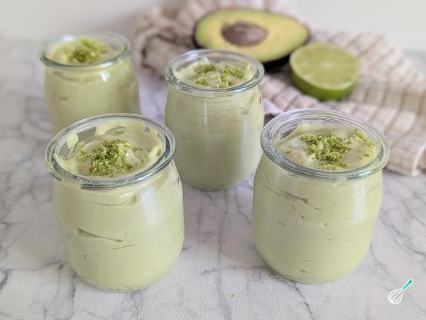Receita de Mousse de abacate com limão