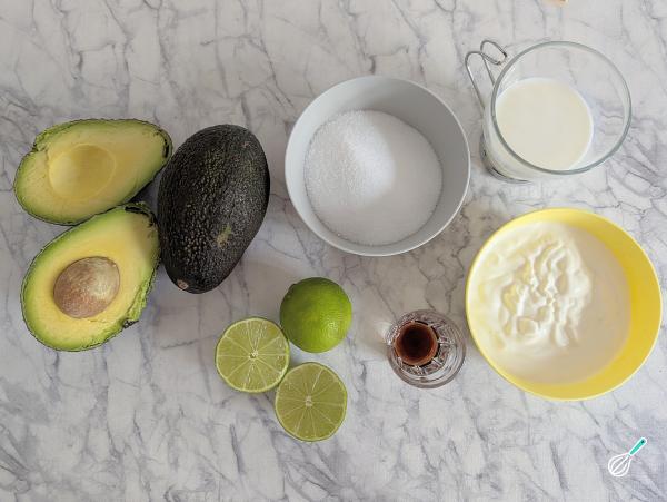 Receita de Mousse de abacate com limão - Passo 1