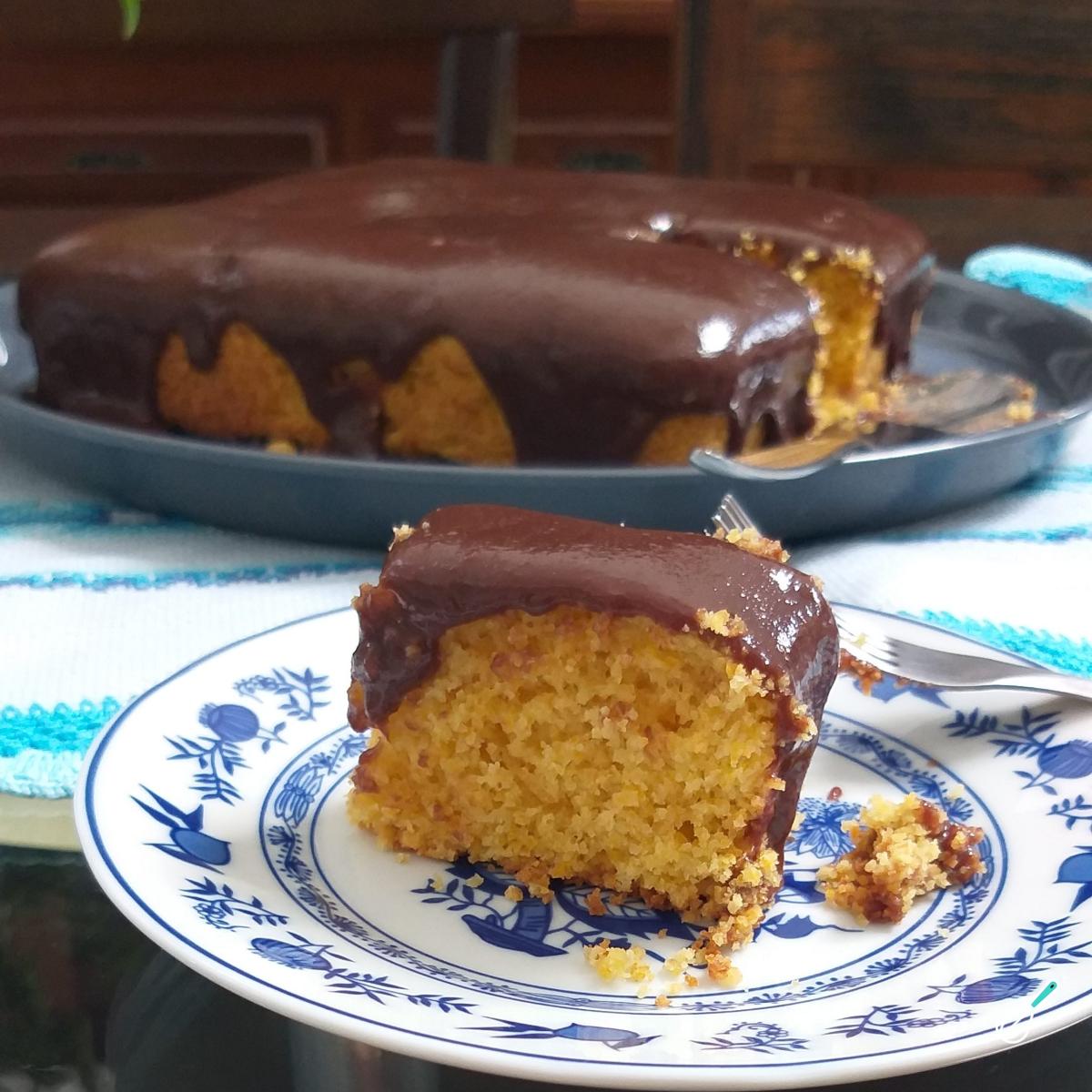 Receita de Bolo de cenoura com farinha de mandioca