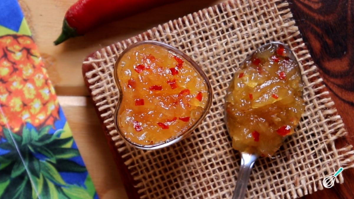 Receita de Geleia de abacaxi com pimenta