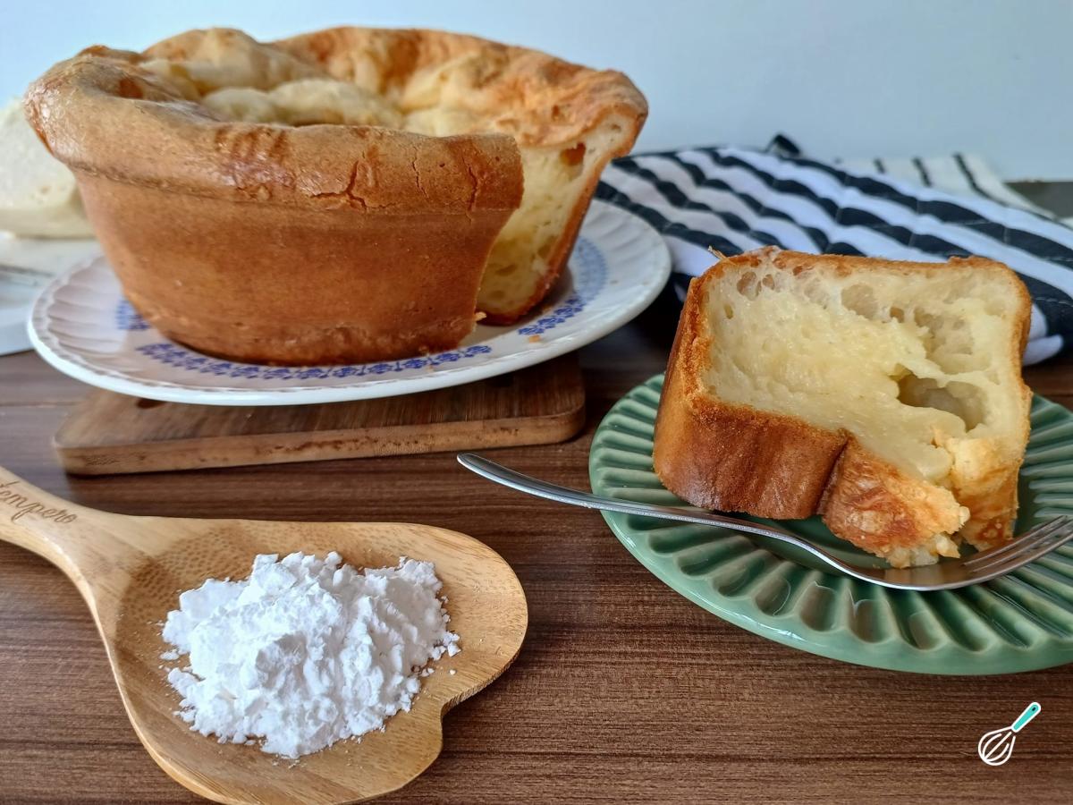 Receita de Bolo de pão de queijo de liquidificador