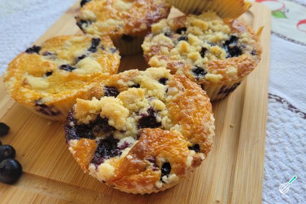 Receita de Muffin de blueberry