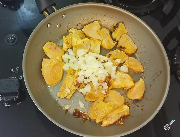 Receita de Frango ao molho de milho - Passo 3