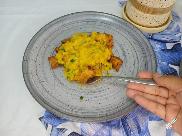 Receita de Frango ao molho de milho - Passo 7