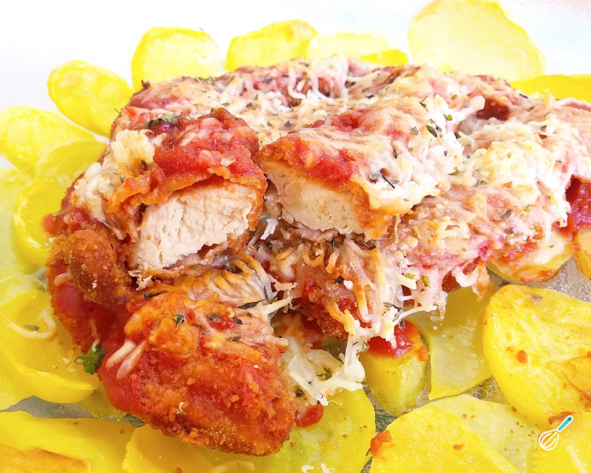 Receita de Filé de sassami à parmegiana