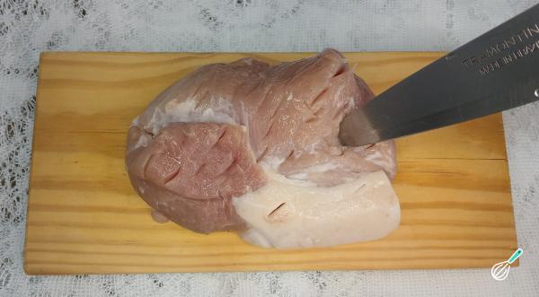 Receita de Pernil assado na air fryer - Passo 2