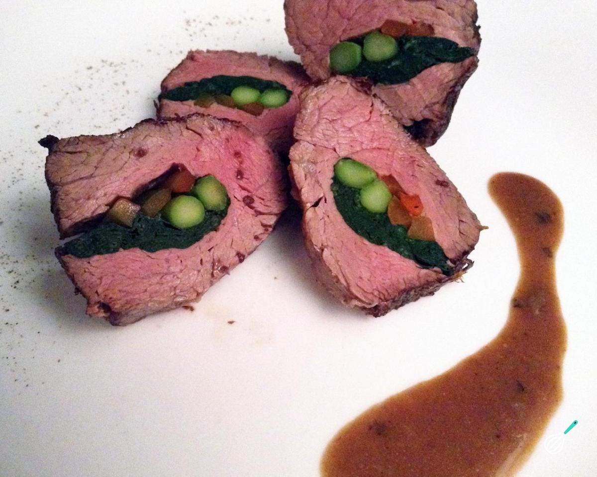 Receita de Lombo recheado no forno