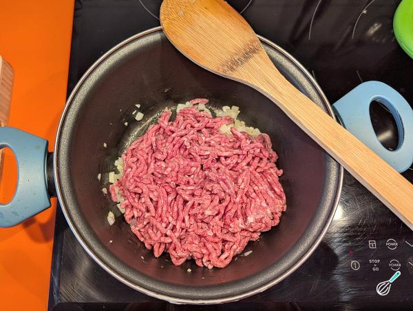 Receita de Polenta com carne moída e queijo - Passo 3