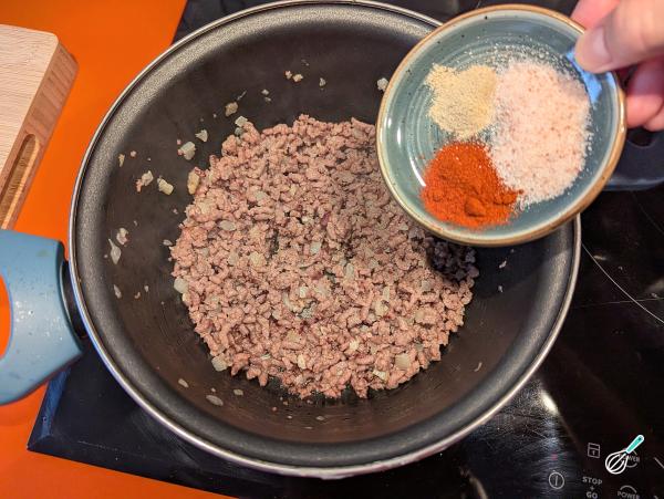 Receita de Polenta com carne moída e queijo - Passo 4
