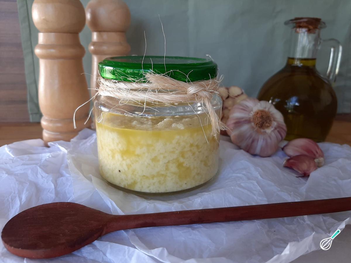 Pasta de alho para tempero