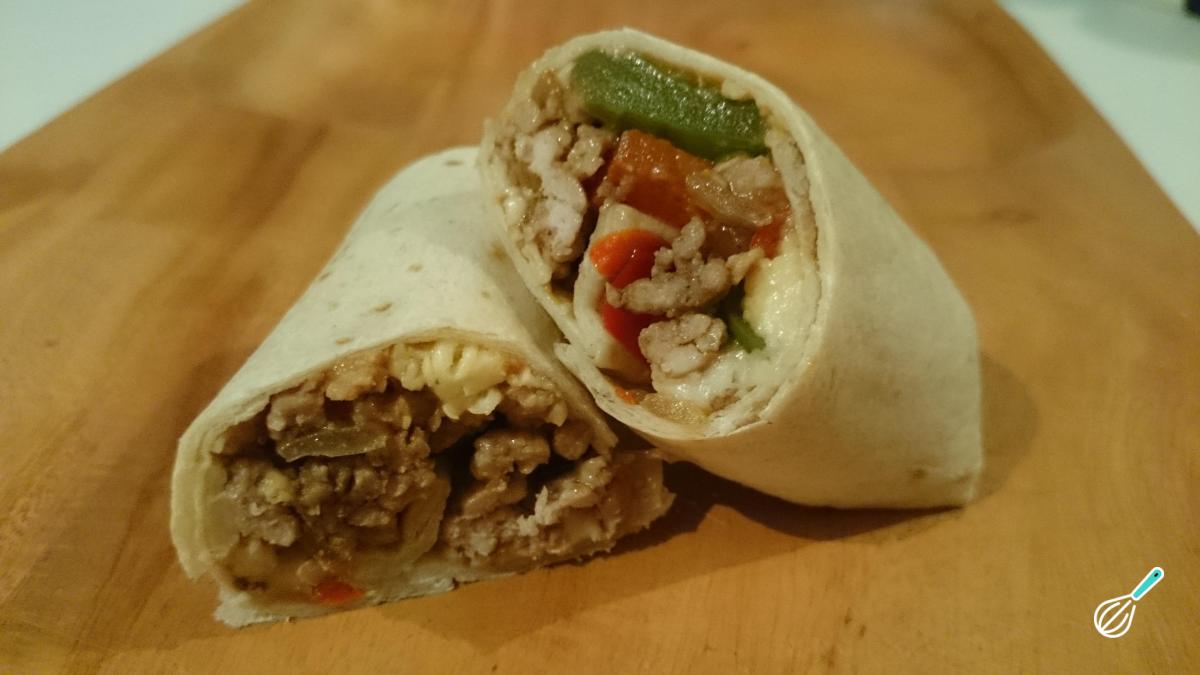 Receita de Burritos mexicanos de carne moída