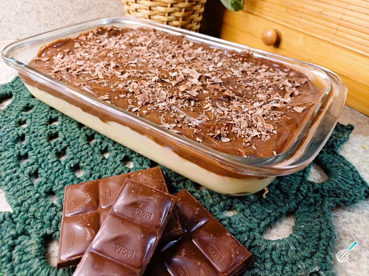 Receita de Pavê de chocolate branco e preto